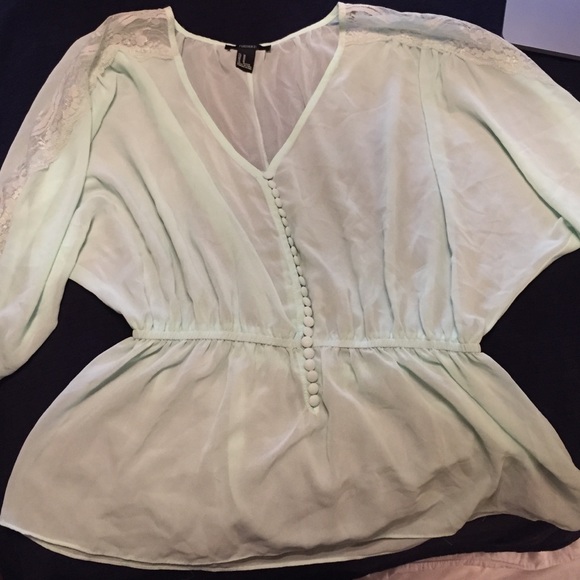 Teal blouse