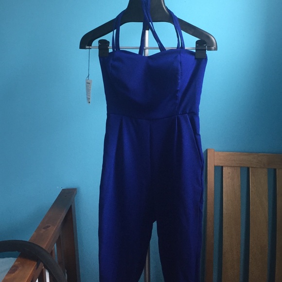 Blue jumpsuit