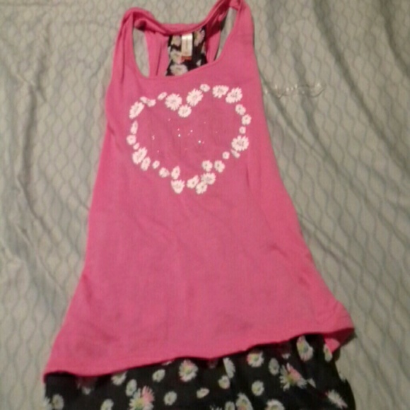 Tank with lace underneath