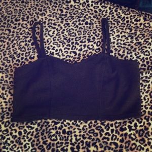 Black crop top