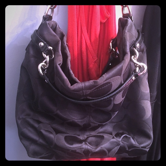 Coach Signature Black Handbag