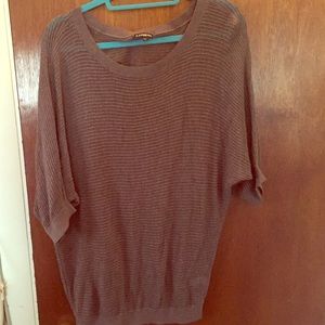 Express medium brown knit sweater