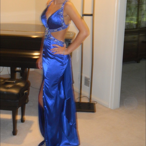 Prom Girl gown with VICTORIAS SECRET BOMBSHELL