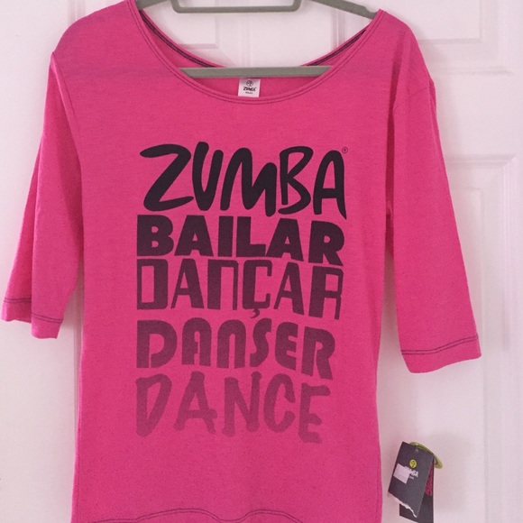 Zumba wear pink shirt xspicy. Nwt