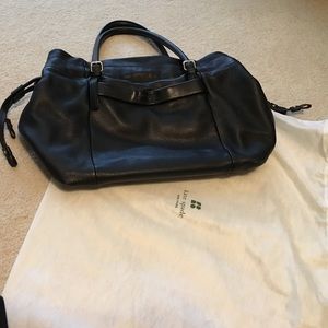Black leather Kate Spade handbag