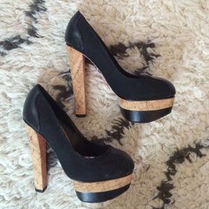Harajuku Lovers Corkscrew Heels size 6