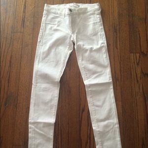 J Brand white skinny jeans