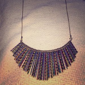 Long multicolored necklace