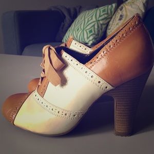Caramel and Cream Oxfords