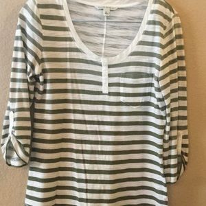 Striped knit top