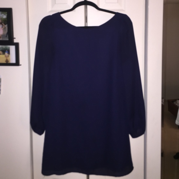 Blue long sleeve Tobi dress