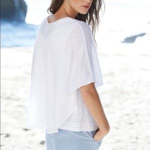 Wrap white breezy top