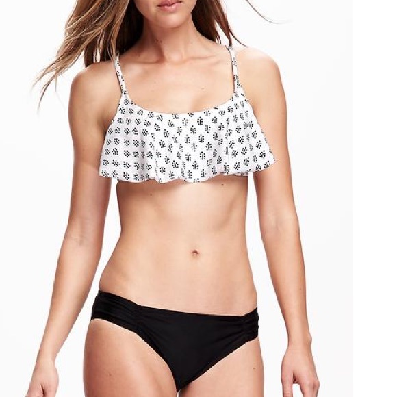 Ruffle Overlay bikini top AND bottom