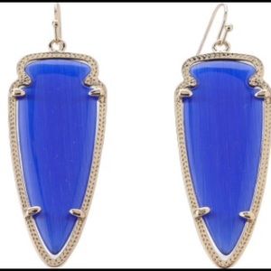 Kendra Scott cobalt blue sky earring
