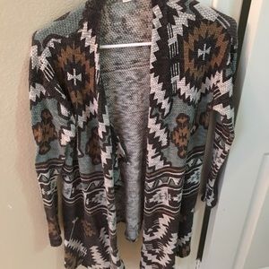 Multi colored cardigan