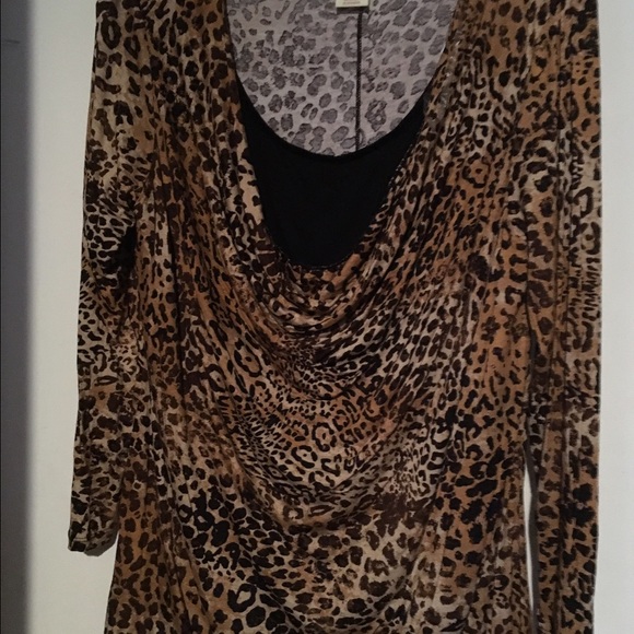 Animal print blouse