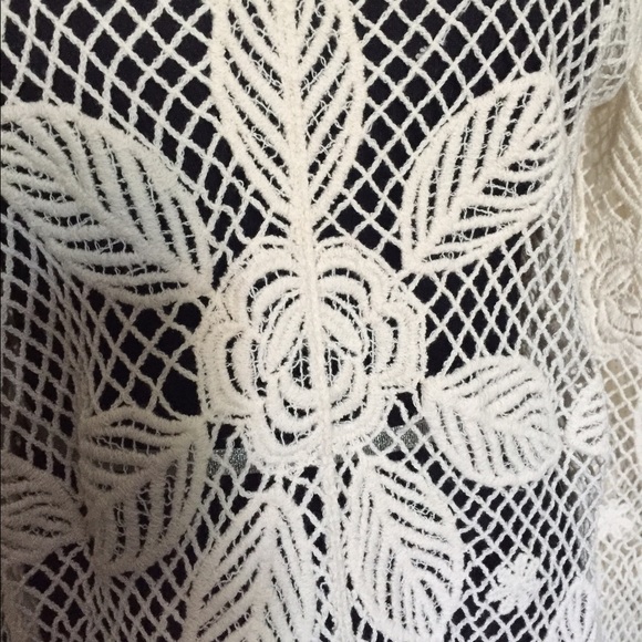 ⚜️100% Cotton Crochet Long Sleeve Top - Picture 3 of 4