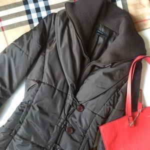 ⬇️Reduced! Zara Basic Puffer Coat. Dark brown