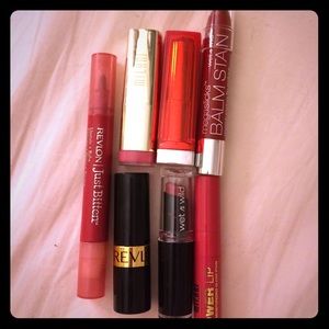 Lot of drugstore lipsticks