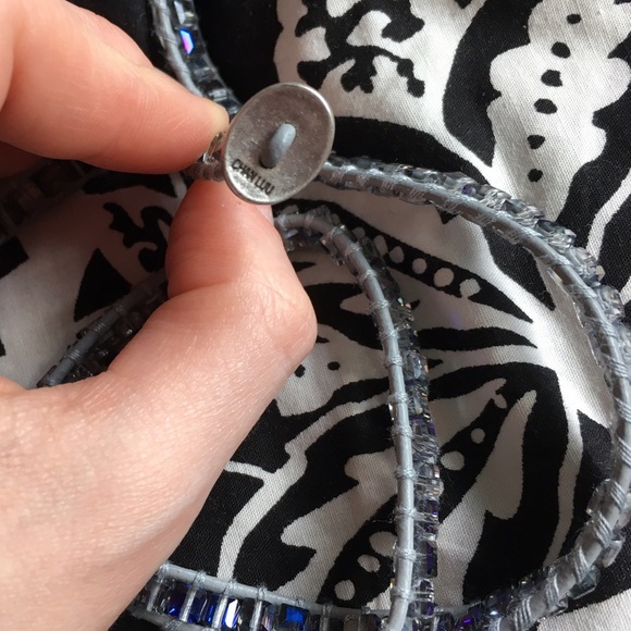 NEW Chan Luu Swarovski Crystal Wrap Bracelet .925 - Picture 2 of 4
