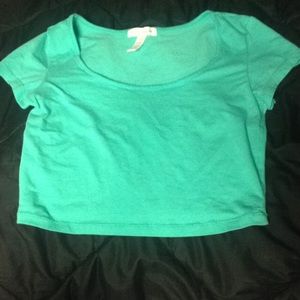 Teal Crop Top Size Small