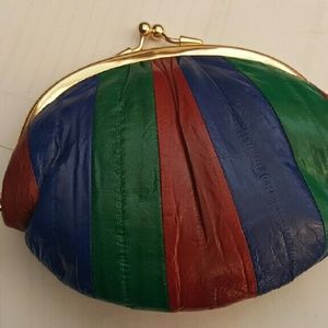 Genuine EEL skin clutch