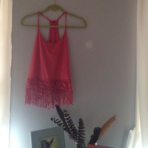 Lace embroidered top