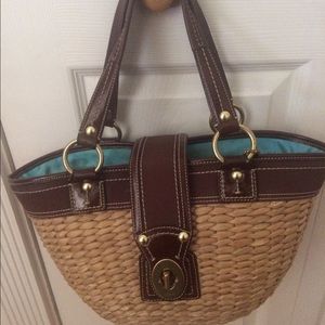 Authentic Coach Straw Bag