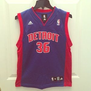 Wallace #36 Pistons jersey