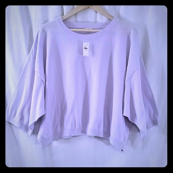 Gap Lavendar Cropped Sweater Size XL