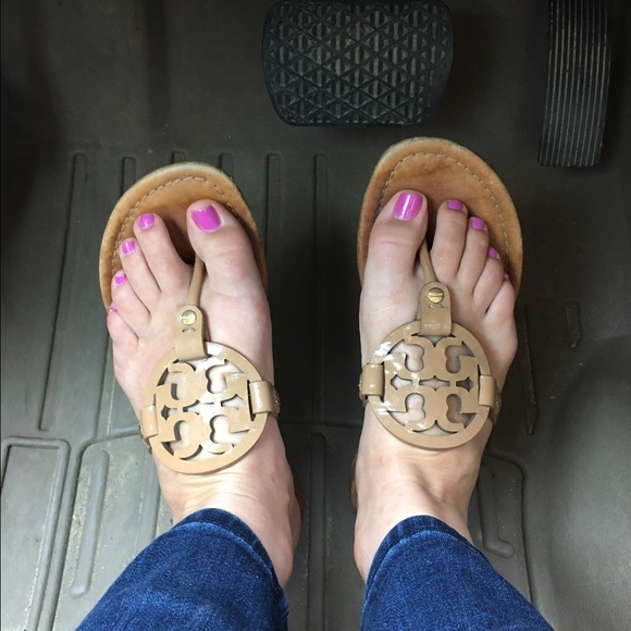 Tory Burch Miller Tan Sandals 8