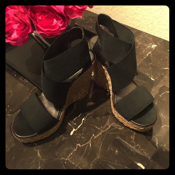 Jessica Simpson elastic wedges