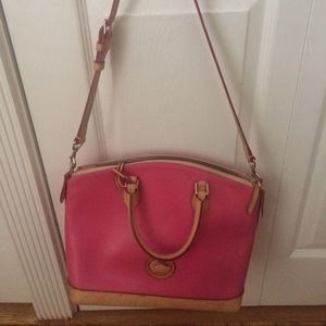 Donney & Bourke pink & tan bag