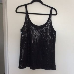 New York & Company Sequin Camisole Large
