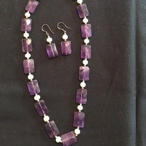 necklace and earrings