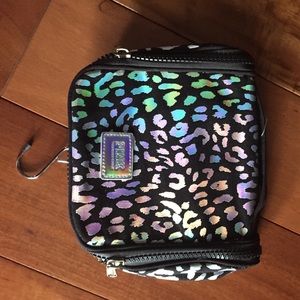 Victoria's Secret PINK leopard cosmetic bag NWT