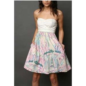 Kimchi blue pastel strapless dress