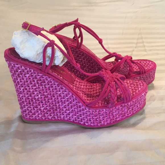 Jean Michel CAZABAT wedge Sandals 8.5 (39)