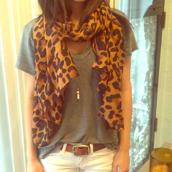 J. Crew Leopard Scarf