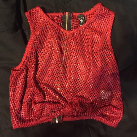 Mesh crop top