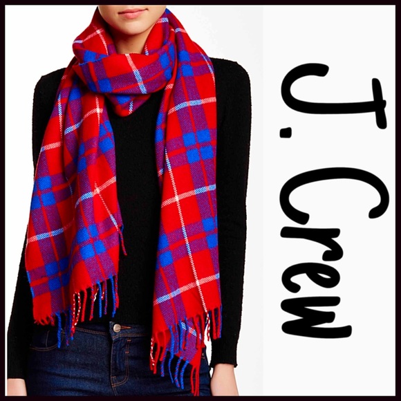 Blanket Scarf Tassel Scarf Plaid Wrap - Picture 3 of 4