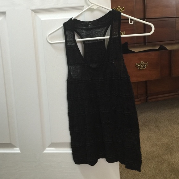 Black lace tank top