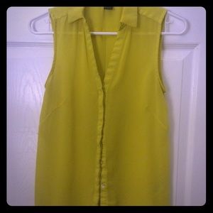 Yellow tank blouse