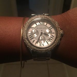 Michael Kors silver Camille Glitz Watch