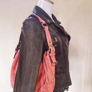 Coach Suede Hobo Handbag