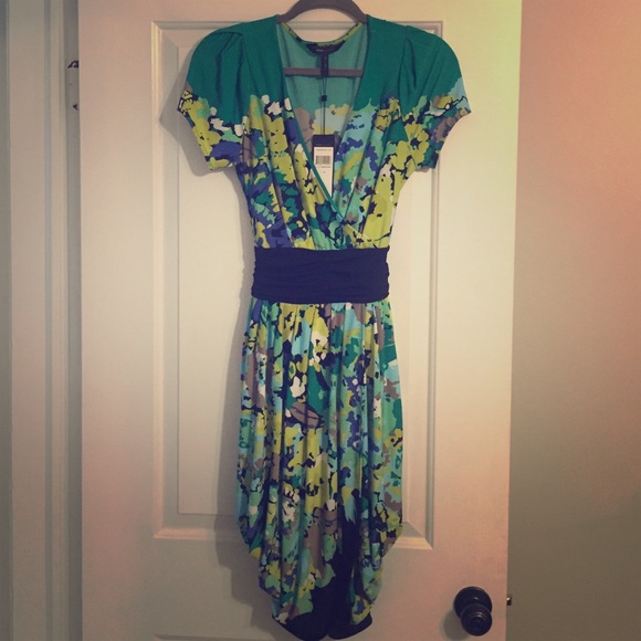 BCBG faux-wrap dress