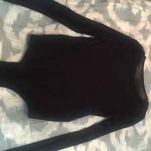 Stretchy black Bebe onesie size M/L