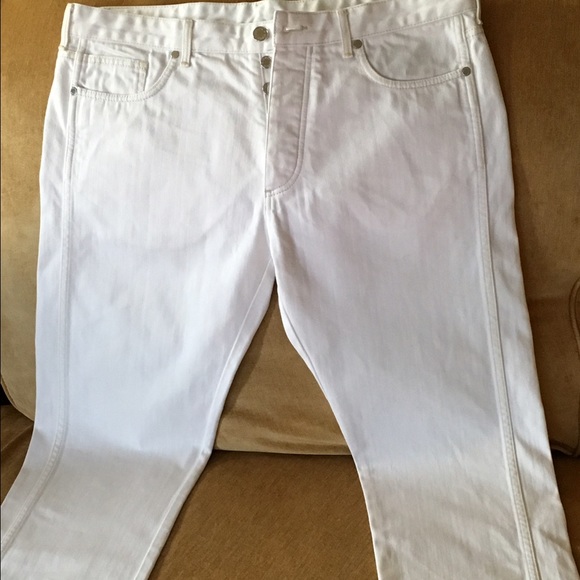 Men's all white Louis Vuitton jeans - Picture 3 of 4