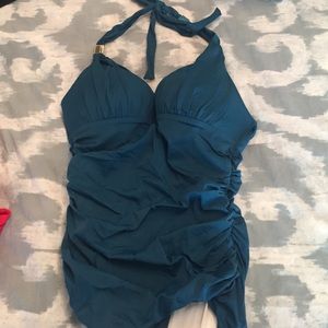 One piece blue size large Victoria secret
