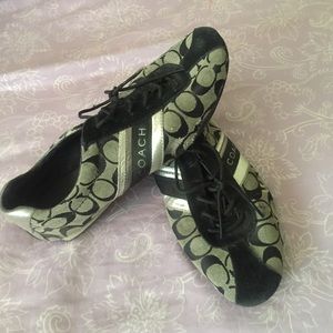 Black and Grey Coach Sneakers